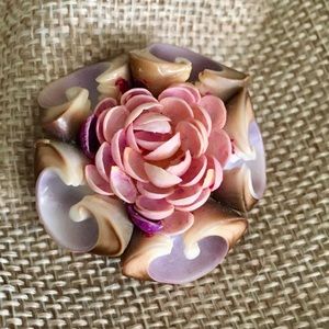 Vintage Seashells Pin Delicate Beauty Shell Brooch